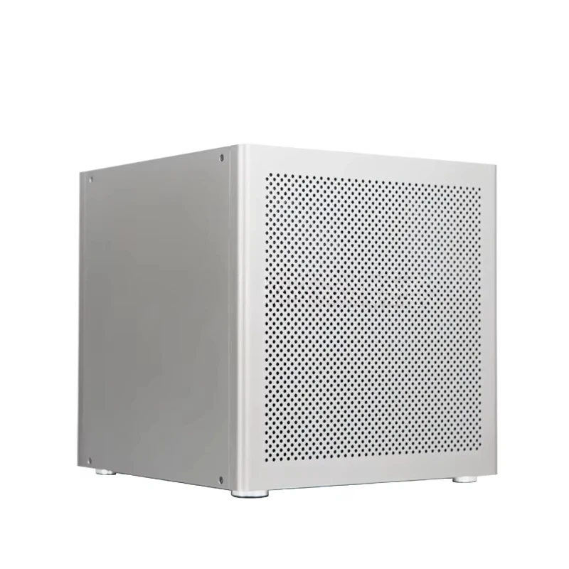 Yufu 6-Bay NAS Chassis with 2mm Anodized Aluminum, Supports MATX Motherboard & ATX Power Supply for AIO Server