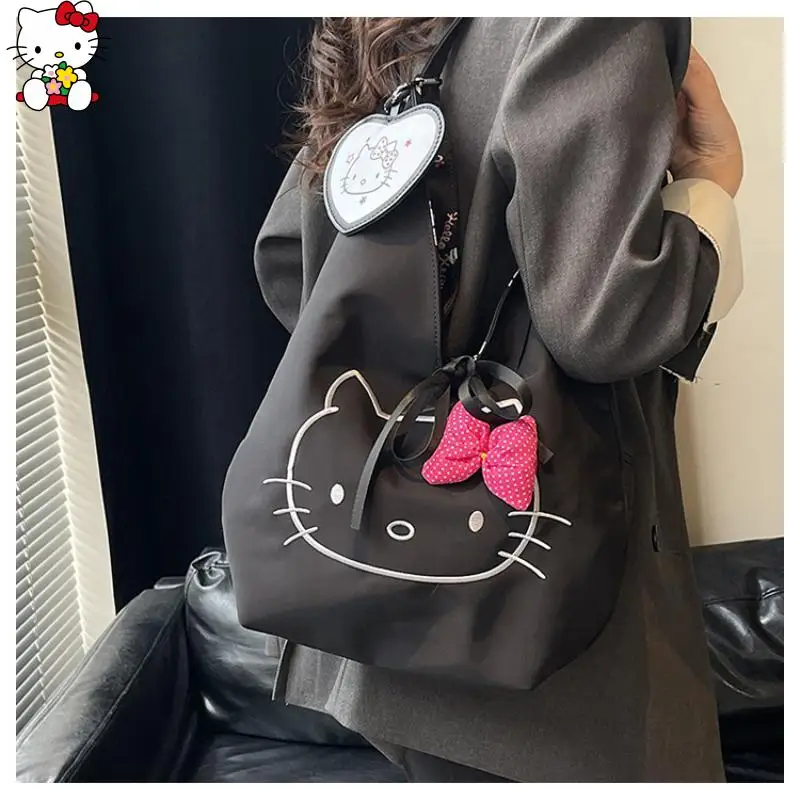 لطيف الكرتون سانريوس مرحبا كيتي حقيبة كتف ألفين وخمسين وعشرون المتاحة على كلا الجانبين حقيبة تحت الإبط ذات سعة عالية