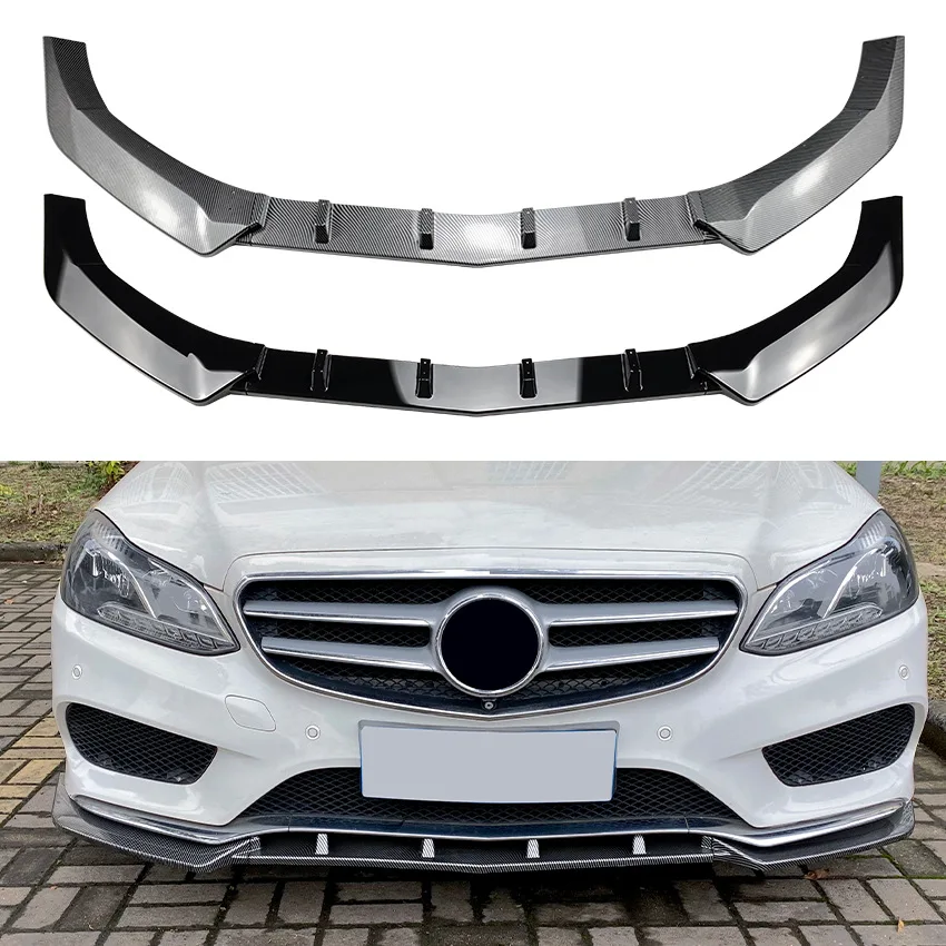 

Car Front Bumper Lip Spoiler For Mercedes-Benz E-Class W212 AMG Line 2013-2015 Front Bumper Protector Lower Blade Splitter