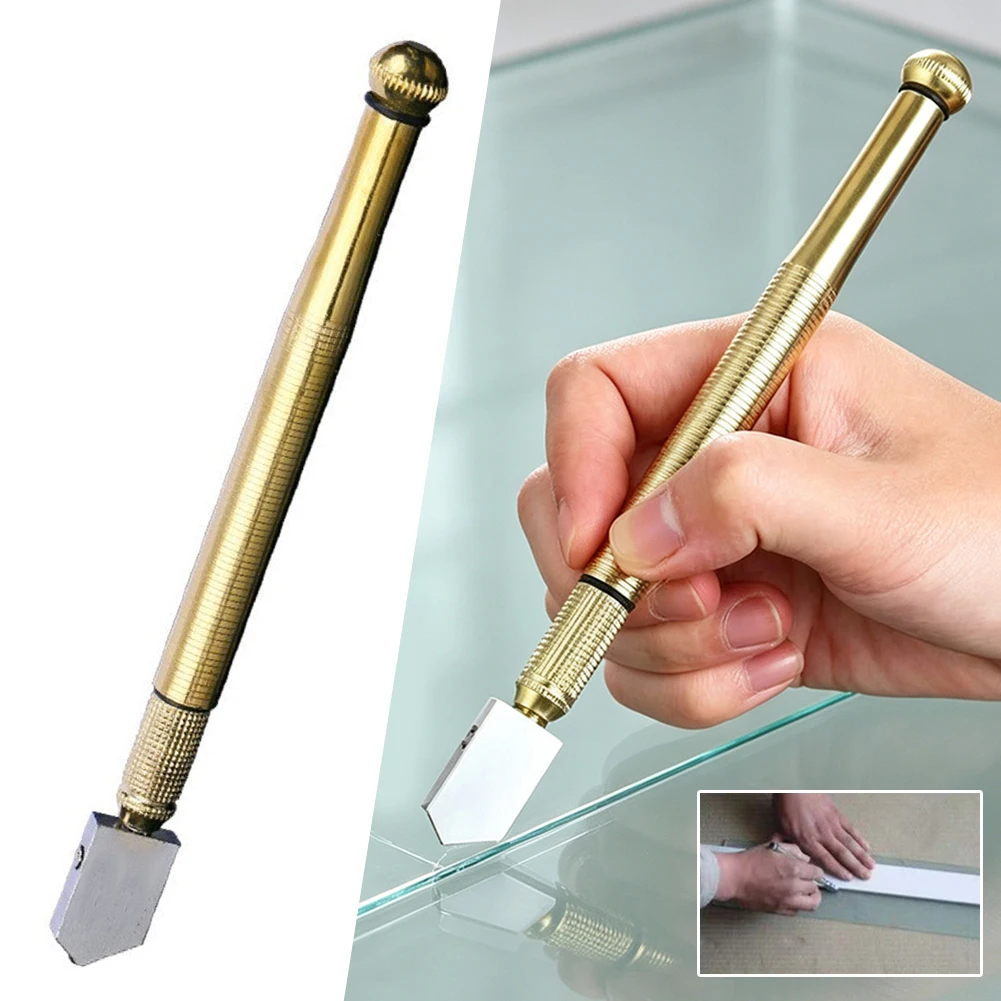 Diamond-Glass Cutter,Multifunctional Oil-Fed Pencil Style Glass Cutter With Anti-Skid Handle For Cutting Glass And Minerals
