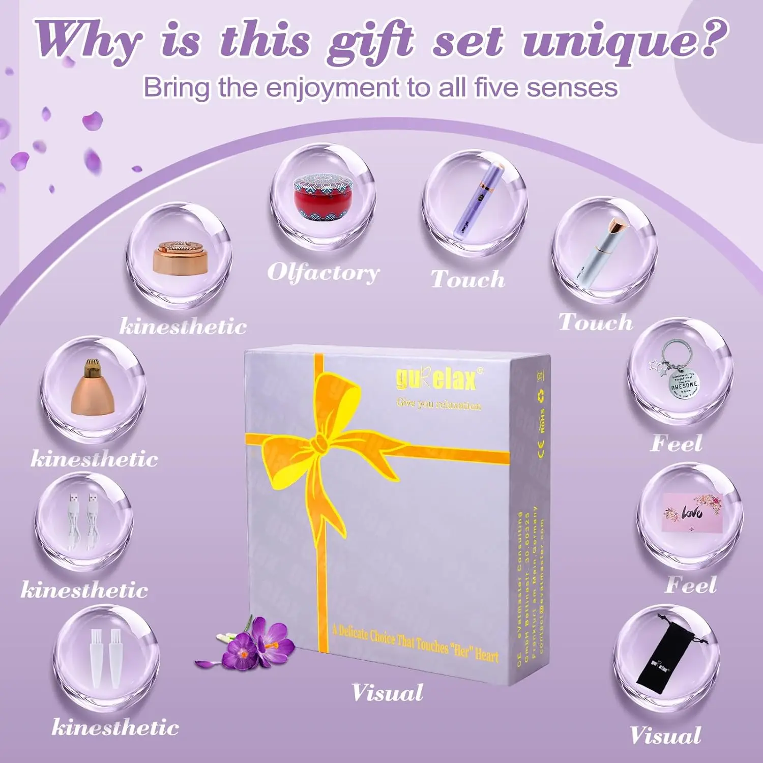 Electric Beauty Epilator & Facial Hair Remover for Women, Portable Hair Removal Device Gift Set