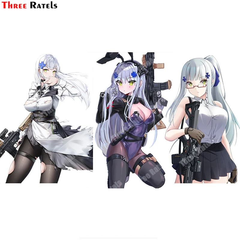 Three Ratels A776 Hk416 девушки Передняя линия аниме граффити наклейки для ноутбука чемодан велосипед автомобиль скейтборд