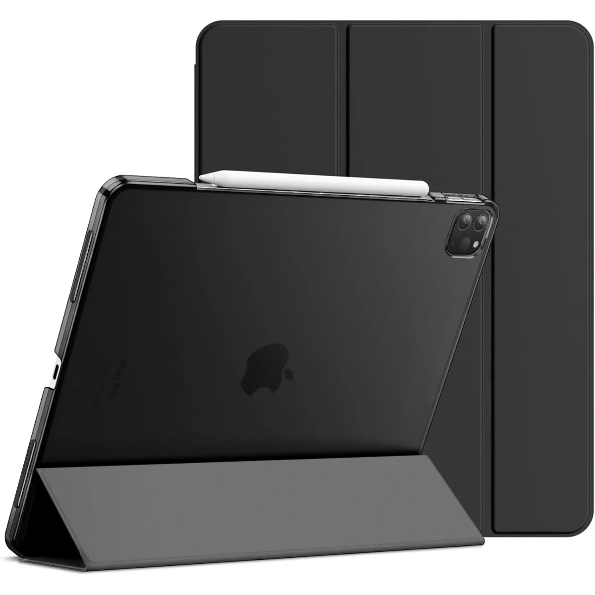 

JETech Case for iPad Pro 12.9-Inch (2020/2018 Model, 4th/3rd Generation), Compatible with Pencil, Cover Auto Wake/Sleep (Black)