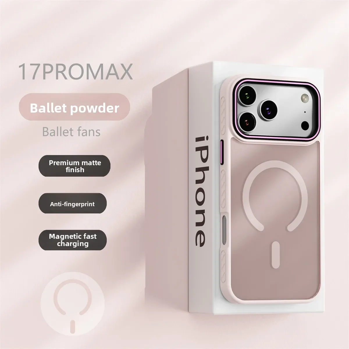 Magnetic For Magsafe Translucent Silicone Phone Case for IPhone 17 Air 16 15 Plus 14 13 12 Pro Max Shockproof Hard Cover