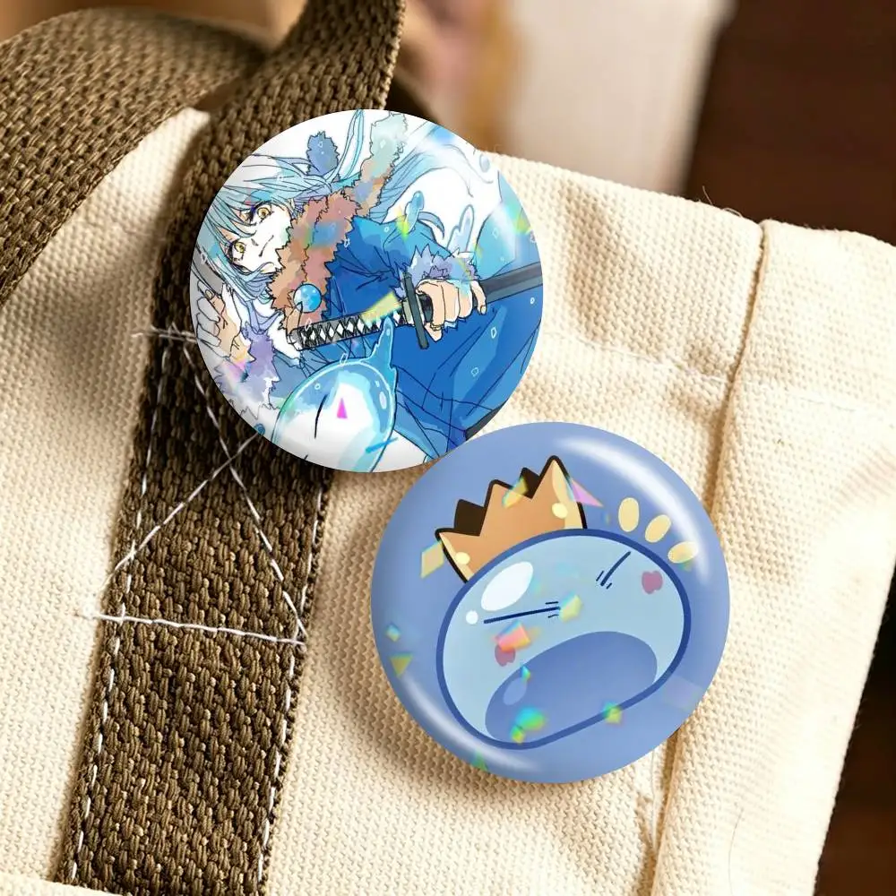 That Time I Got Reincarnated As A Slime 25 32 44 58 75mm Badges Personalized Round Brooches Pins Accessory Gift
