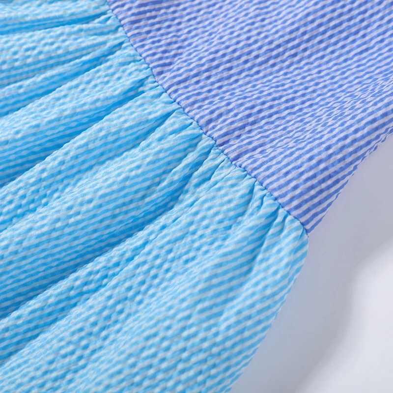 Schicke Gestreifte Damen-Hosenanzüge Mit Langen Ärmeln, Locker Sitzende Einreihige Weite-Bein-Hosen, Damen-Set, Sommer 2026, Weibliche Outfits S735Db1F4407942679101D7203C6C8F77R