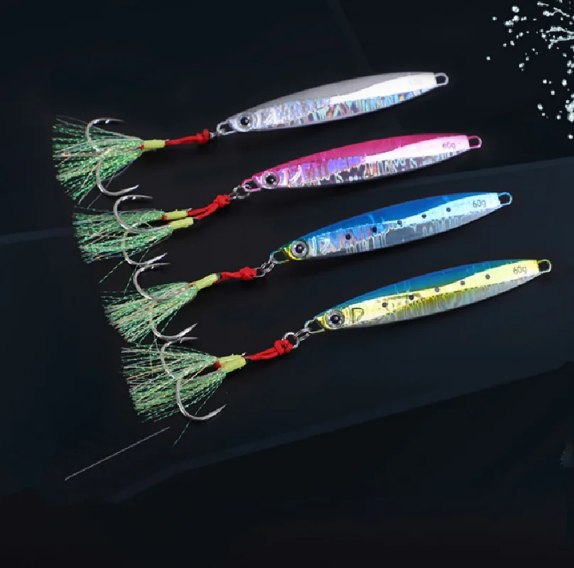 4 pz/lotto Micro Butterfly Metal Jig Fishing Lure Bait Jigging tonno Slow Lure Hook