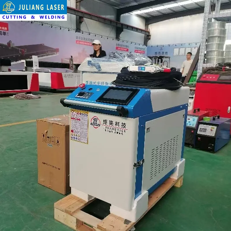 آلة لحام ألياف الليزر المحمولة 4 في 1 1500 وات - 3000 وات ماكس لمعالجة المعادن ميزات جديدة لتنظيف قطع اللحام #3