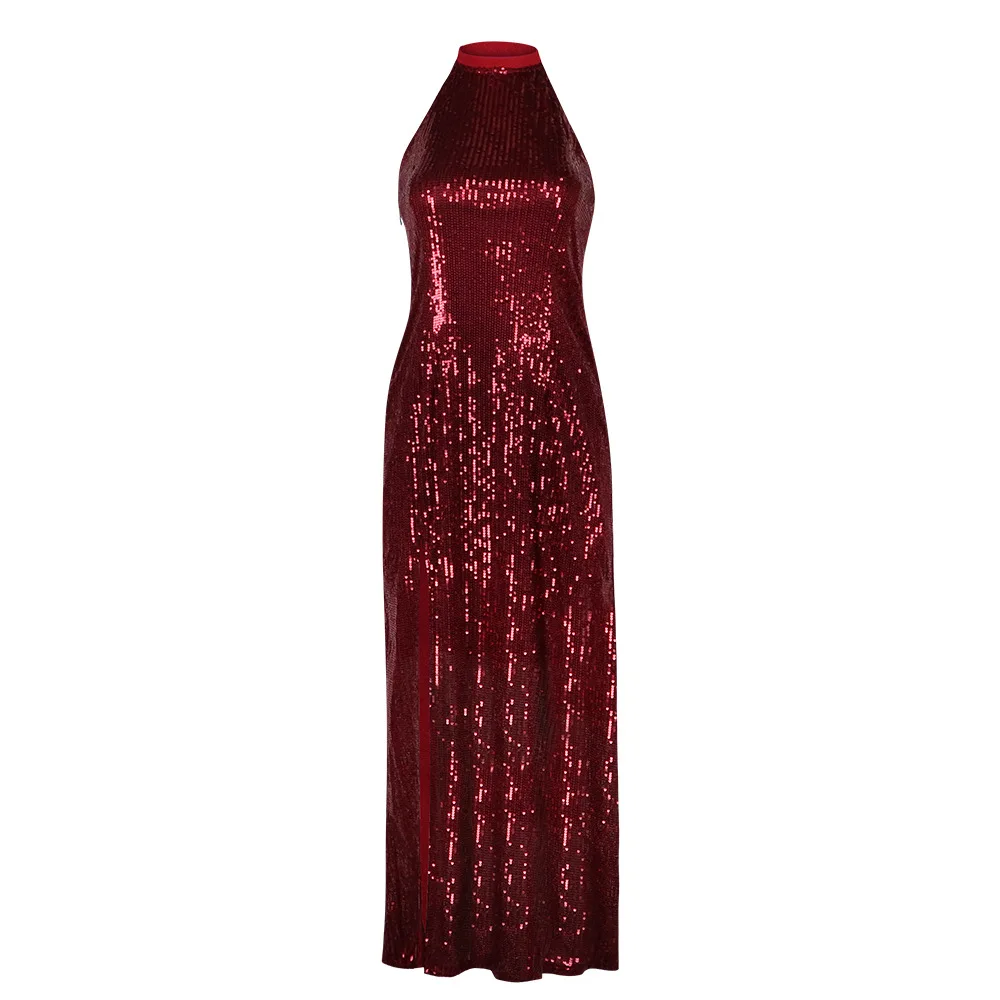 John Wick Ballerina Eve Rooney Halloween Cosplay Costume Movie Red Shining Dress Long Skirt Full Set Stage Party Outfit view 5