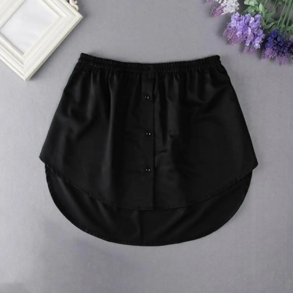 Saia casual irregular feminina, saia de fundo estilo coreano, bainha falsa, saias de nádega, preto e branco, primavera