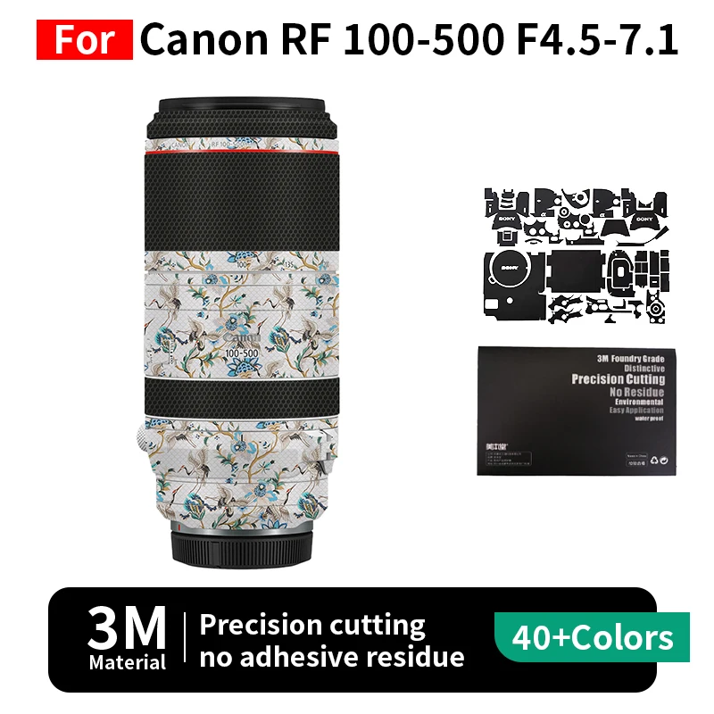 

Mebont For Canon RF 100-500mm Skin RF 100-500mm F4.5-7.1 USM Lens Sticker Protective film full coverage protection no residue