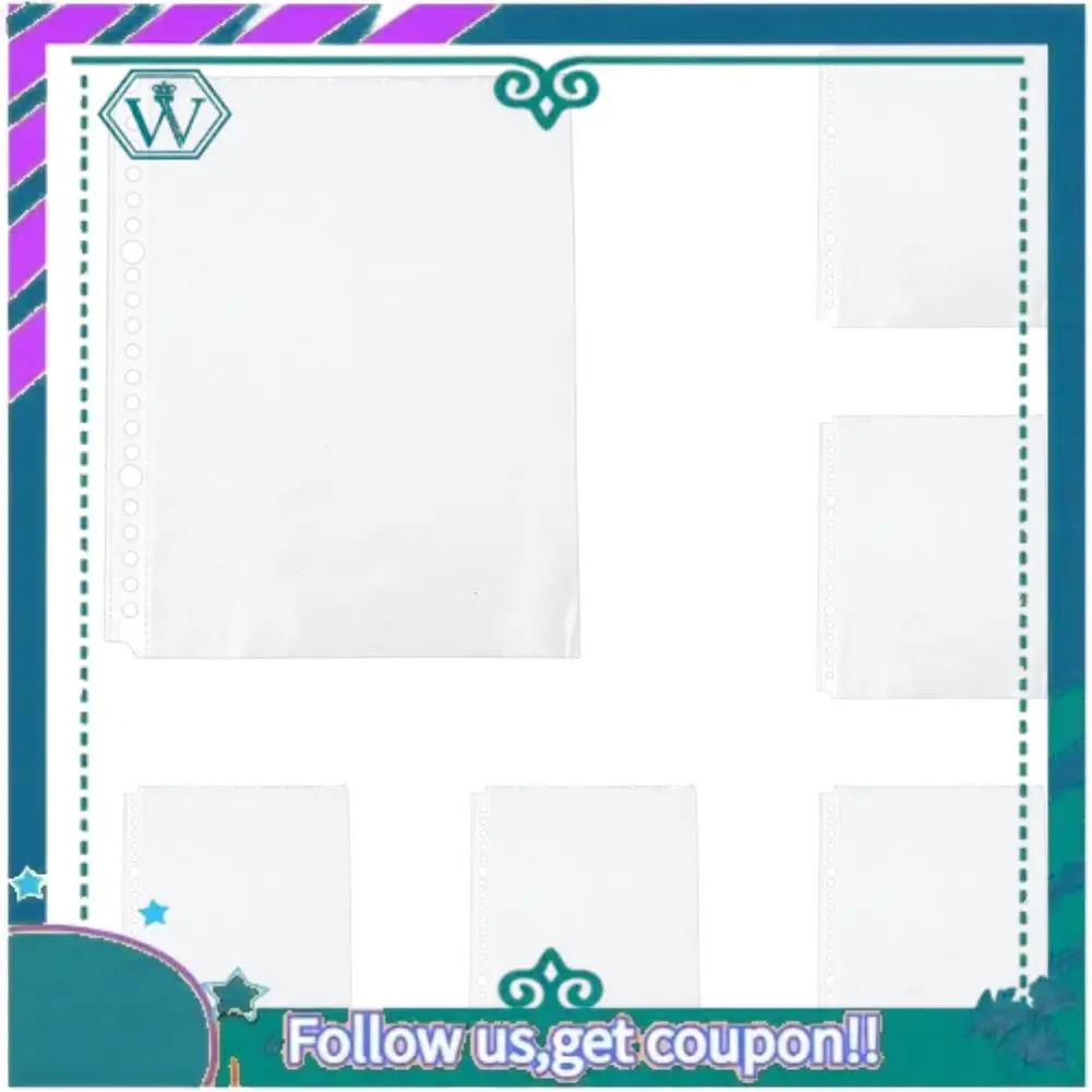 A75Q-Pack Of 400 A5 Clear Punched Pockets - Plastic Poly Folders