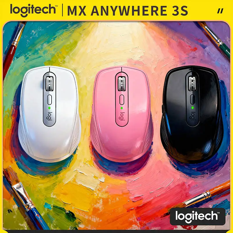 

Компактная мышь Logitech MX Anywhere 3S, эргономичный дизайн, перезаряжаемая, с быстрым прокруткой для портативных ПК Mac