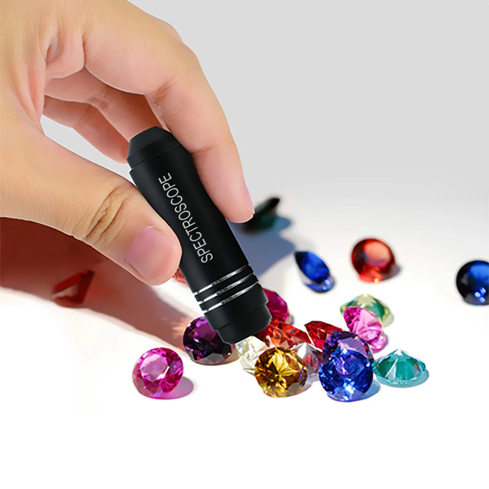 Durable Diffraction Spectroscope Grating Gem Tool Pocket Medium Size with Synthetic Leather Pouch