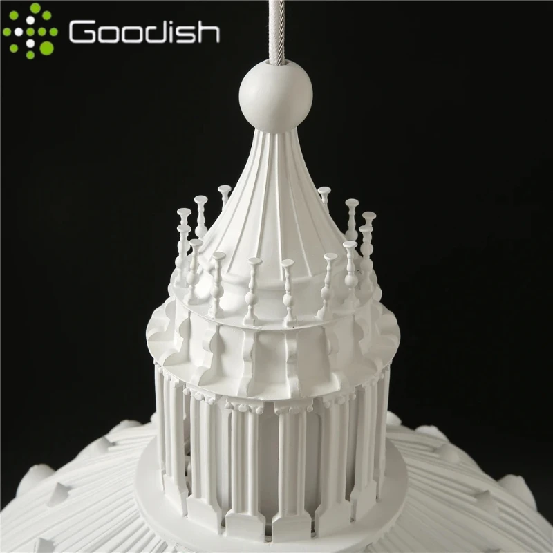 الحديثة الشمال سانت بولس الكنيسة قلادة أضواء القلعة مصباح لغرفة المعيشة الطعام أريكة الزاوية دراسة فاخرة ديكور المنزل الثريا #6