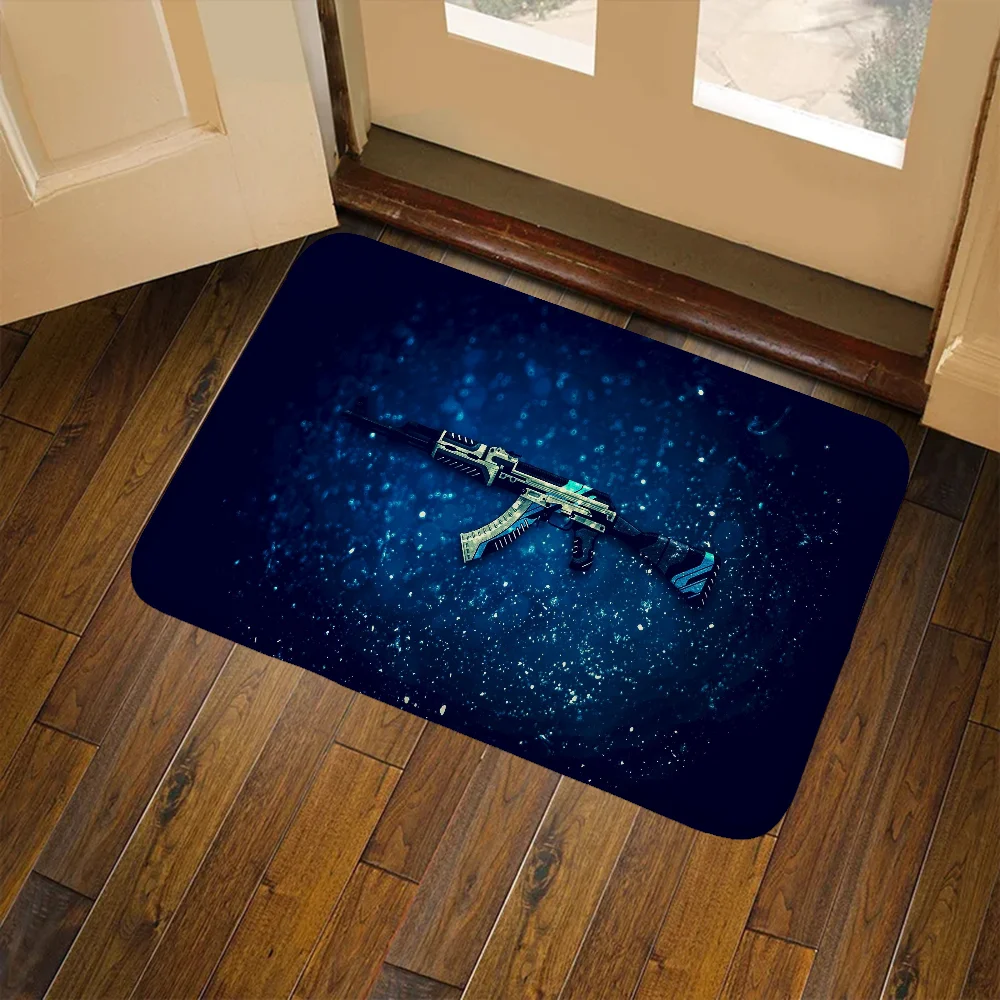 

Csgo Firearms Doormat Kitchen Floor Mat Doormat for Entrance Door Absorbent Bathroom Rug Motorcycle Carpet Doormats Welcome Home