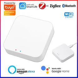 Wireless  Multi-mode Smart Gateway ZigBee Bluetooth Mesh Hub Work with Tuya Smart life App Voice Control via Alexa Google Home