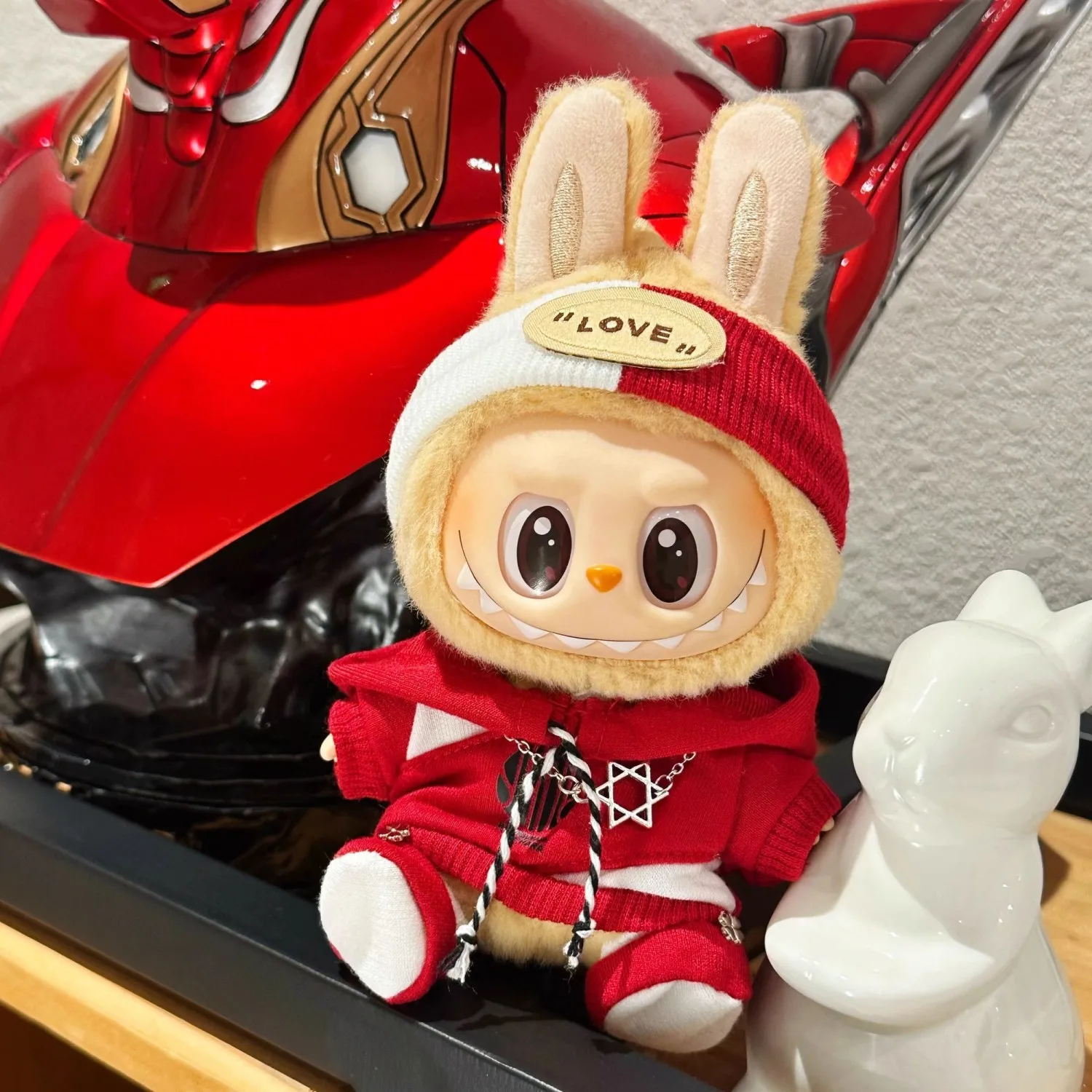 

(без куклы) Аксессуары для кукол для дизайнерской одежды Labubu 17 см, подходит для V1 V2 V3, подвески Labubu, милые индивидуальные модные подарки