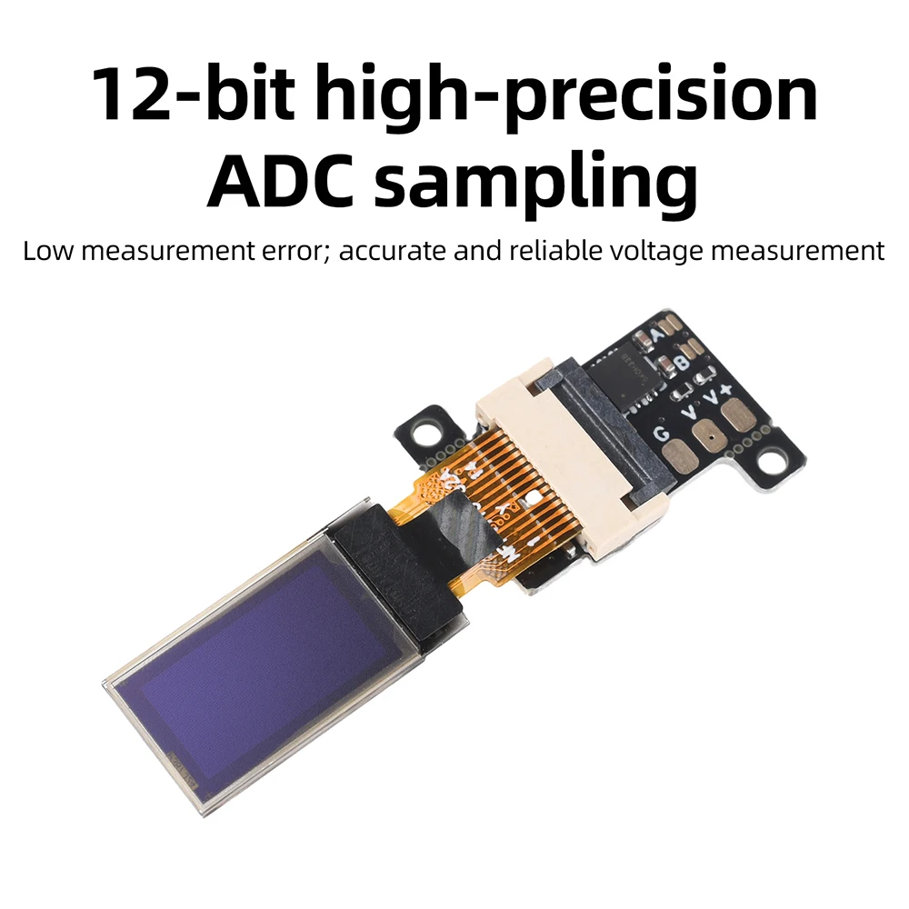DC 0-30V Ultra-thin Mini Digital Voltmeter 0.5-inch OLED Display Voltage Meter Volt Monitor 12-bit High-precision ADC Sampling image 3