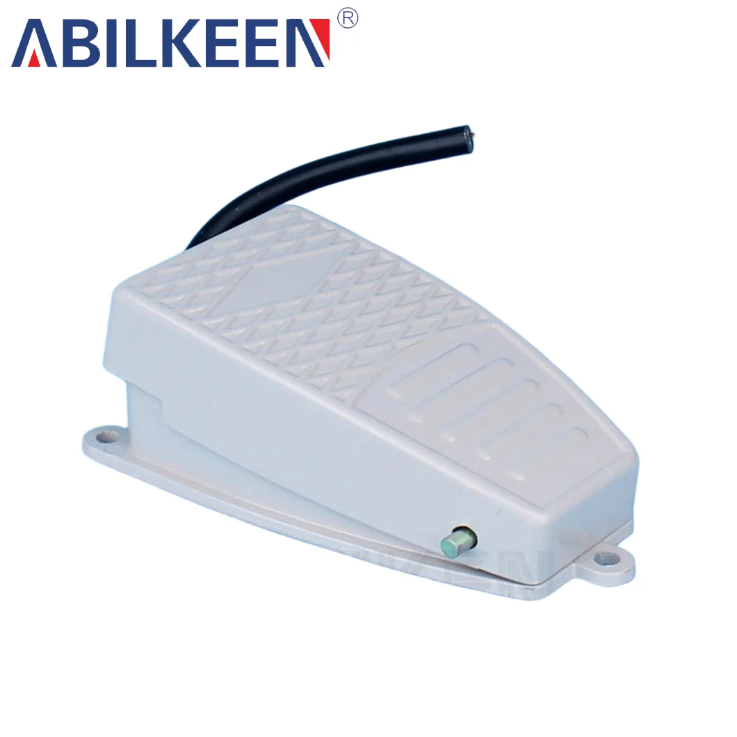 ABILKEEN Aluminum Foot Pedal Switch SPDT 5A-15A 250V - Momentary Control for Spot Welding Machine, Anti-Slip Metal Shell 1NO1NC