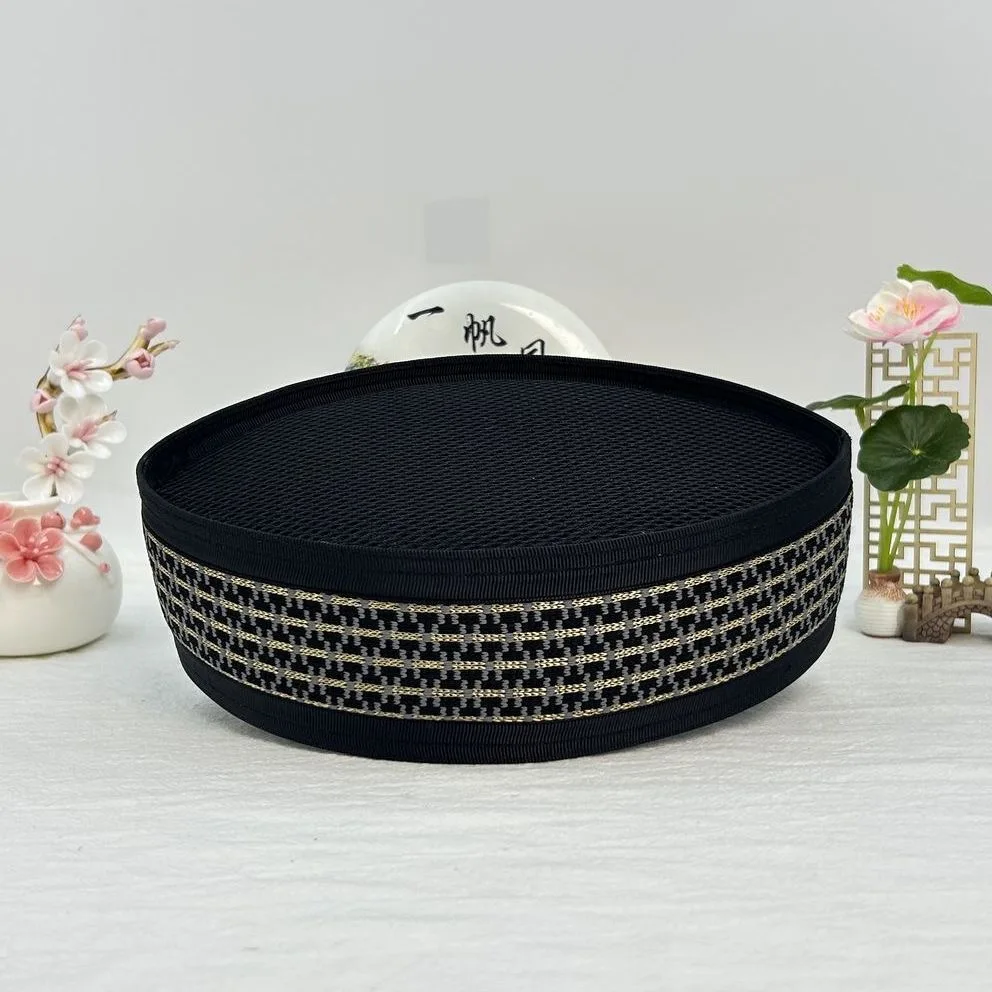 Malaysian Boat Hat Muslim Caps For Men Clothing Tax Turkey Cotton Kippa Islamic Kufi Black Party Topi 03709 view 4