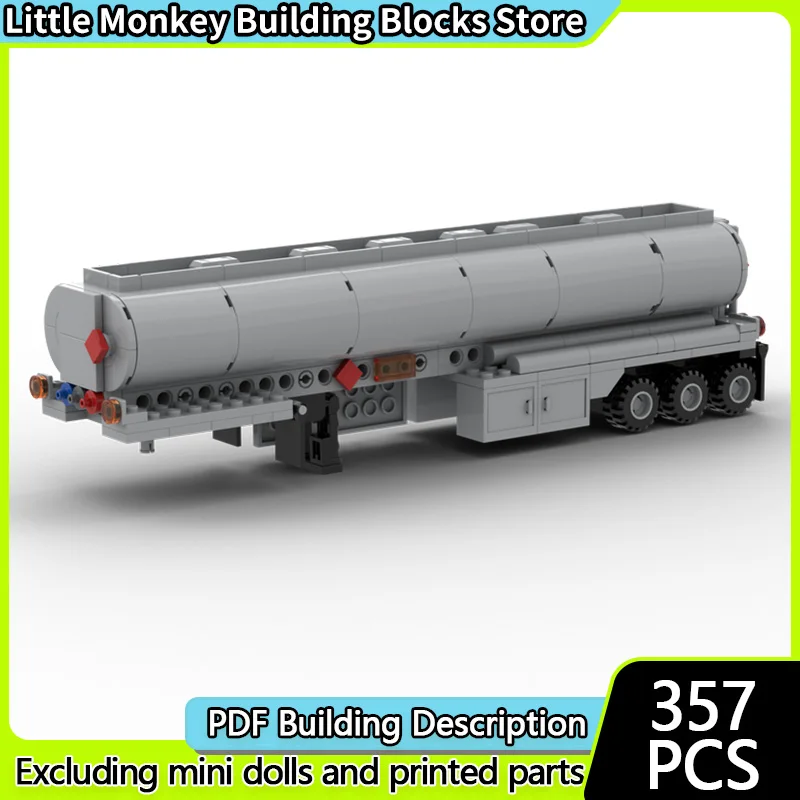 

Speed Racing Car Model MOC Building Bricks City Tanker Trailer Modular Technology Children Holiday Gifts Assemble Toys Suit