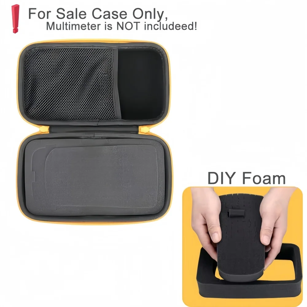 Hard Shell Multimeter Tool Bag Shockproof Case Portable EVA Toolbag ,for Fluke 101/115/116/117/113/114/F15B Storage Bag