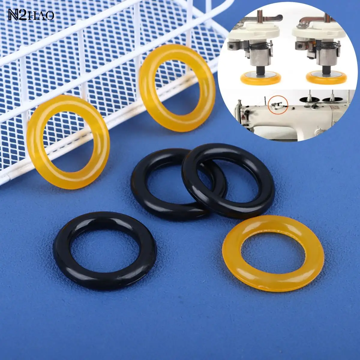 5pcs/pack Industrial Computer Car Flat Sewing Machine Bobbin Winder Rubber Rings For Brother Juki Siruba Singer Jack 8700