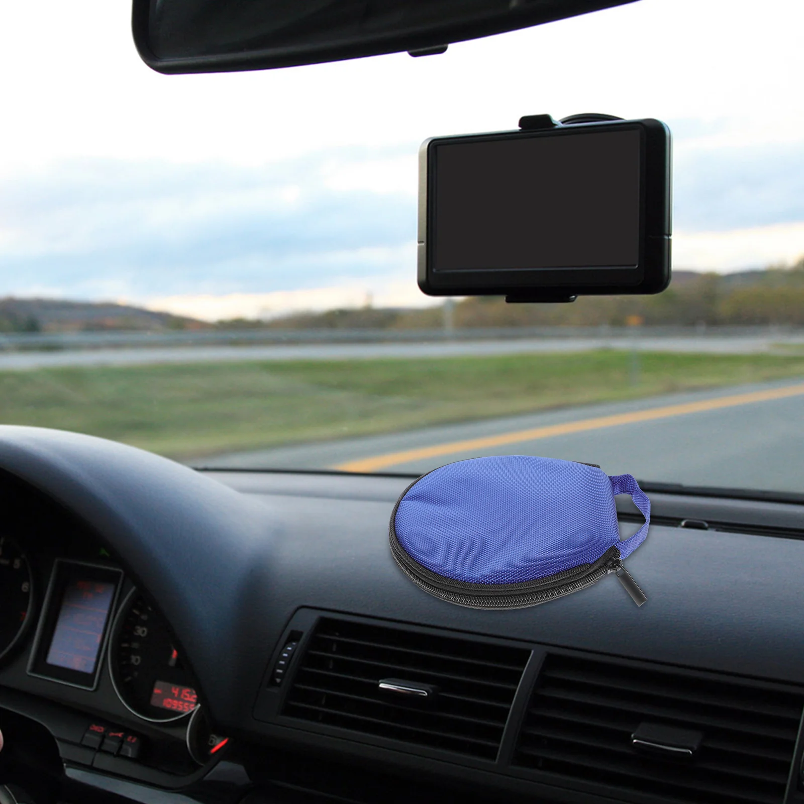 

20 Capacity Disc Storage Bag Round Lightweight Wallet Small Case Car CD Pouch DVD ganizer Protects Discs Save Space Compact