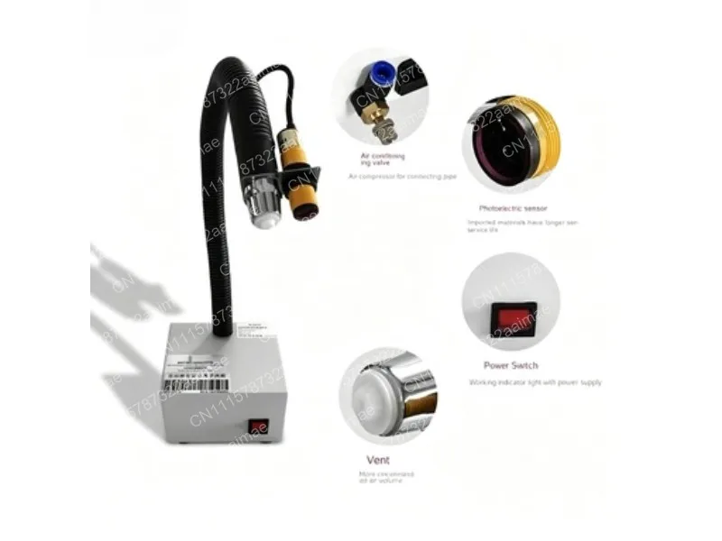 Ion Wind Snake Anti-Static Dust Blowing Gun Photoelectric Induction Dust Removal Tool