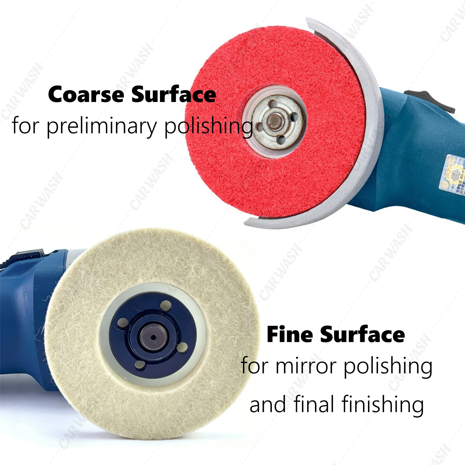 4inch 97mm Nylon Fiber Buffing Wheel Preliminary Sanding Abrasive Disc Wool Polishing Pad for Angle Grinders Final Finishing