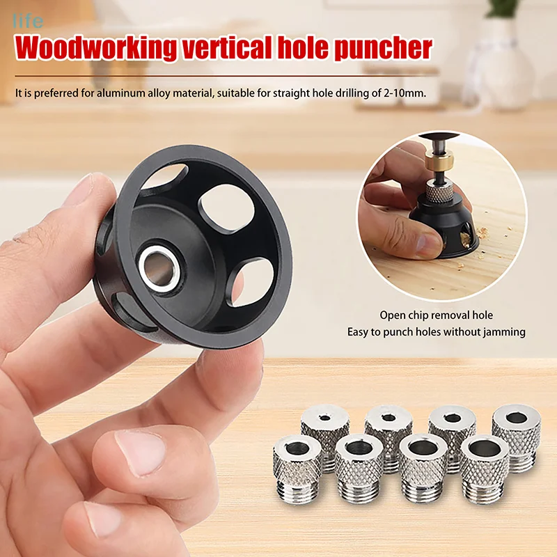 

Эффективный локатор направляющих для вертикальной дрели, комплект приспособлений для дюбелей с позиционером, инструмент для пробивания отверстий под прямым углом.