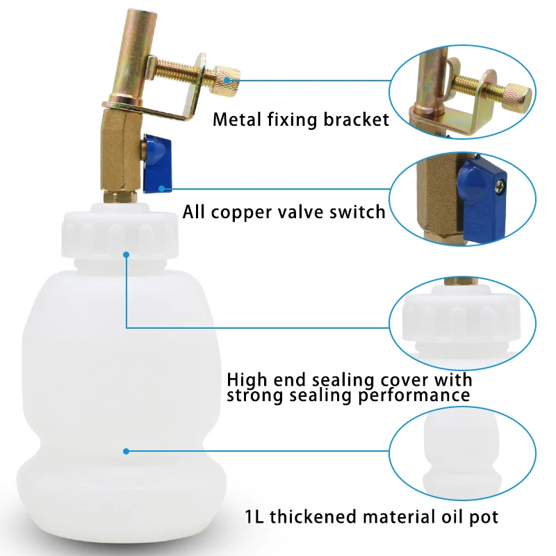 Pneumatic Brake Fluid Extractor &Automatic Refilled Bottle 2+1L Brake Oil & Fluid Extractor Pneumatic Brake Bleeder Tool Kit