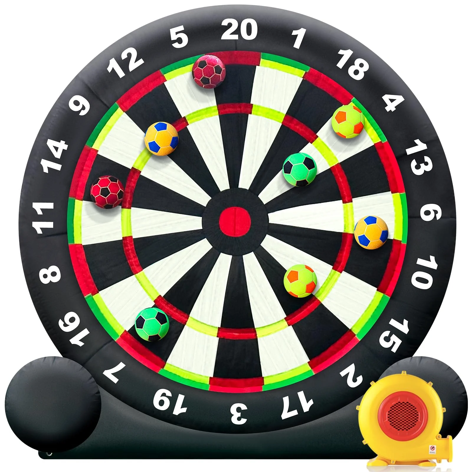 

Professional Customizable Giant Inflatable Soccer Dart Board Game with 8 Soccer Balls 1-Year Warranty