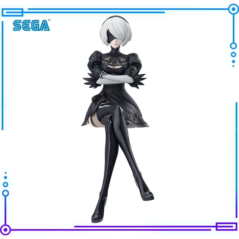 

SEGA оригинальный подлинный ниус: Automata Ver1.1a YoRHa № 2 Тип B Премиум Chokonose фигурка лапша фигурка 13 см модель игрушки