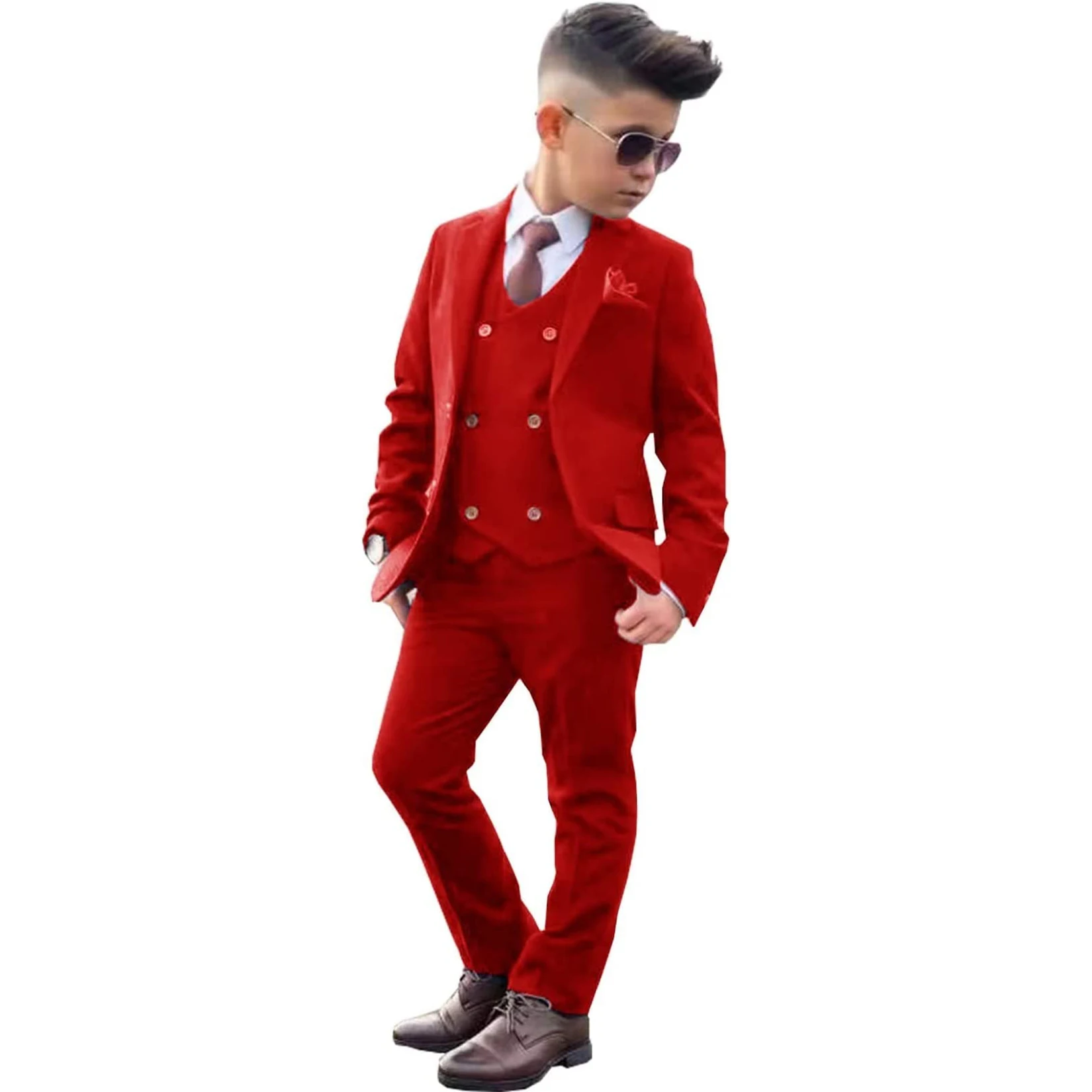 

Костюм для детей, пасхальный наряд с цветочным узором для мальчиков, пиджак для церковной вечеринки, свадебная церемония, фортепиано, подарок на день рождения, комплект одежды из 3 предметов