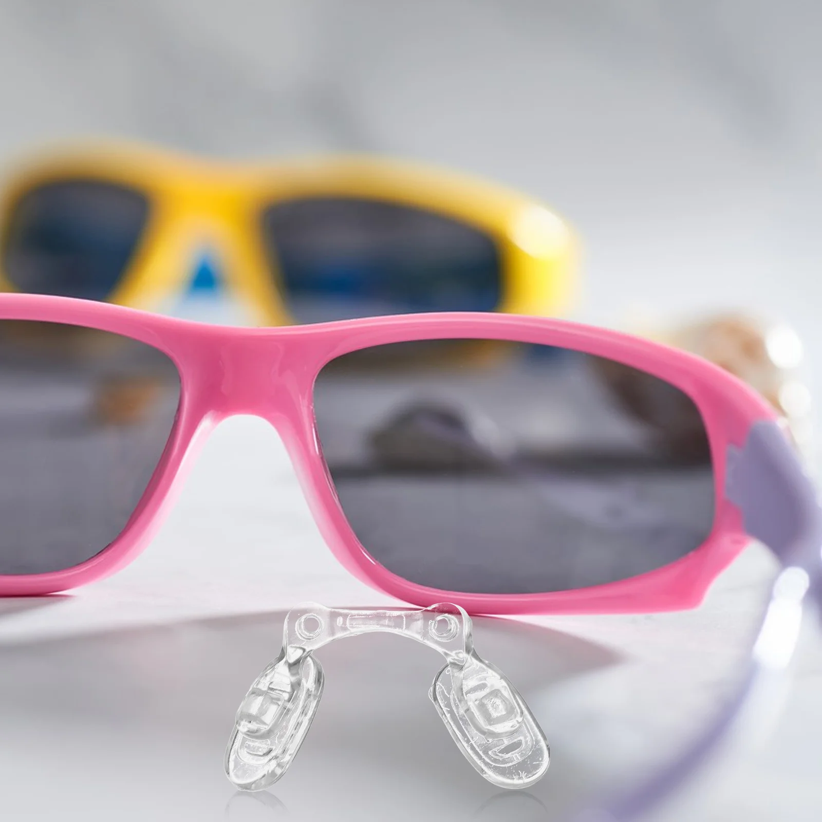 

2Pcs Silicone U Shaped Nose Pads Anti Slip Glasses Bridge Saddles Bridge Cushion Replacement for Kids Eyeglass Accessories