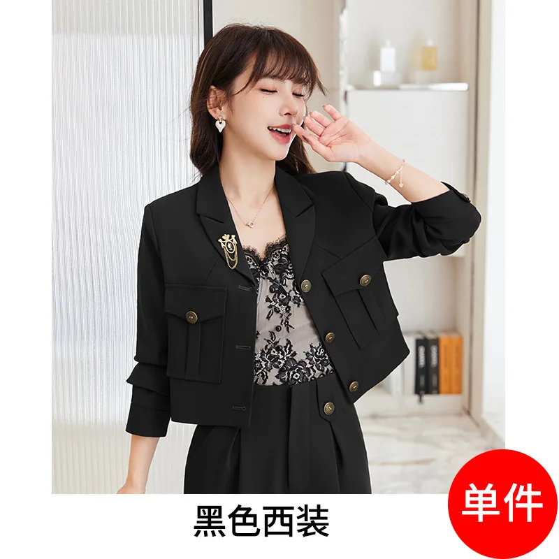 Small Suit Jacket Women's Short Western Style Fashion Business Top High Slimming Fried Street Suit Shorts Suit