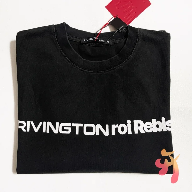 American Hip-hop Street Black RRR123 Tshirts Y2K Summer Casual Loose Abstract Print 123 Round Neck Short Sleeve Men Women
