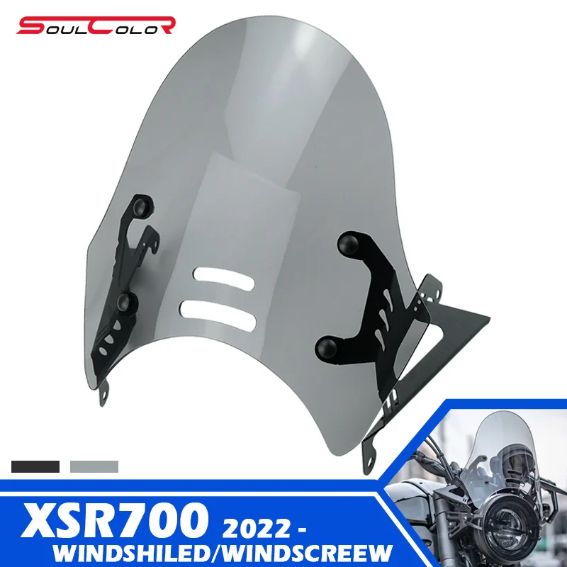 

Motorcycle Sport Windshield Visor Windscreen Fits For YAMAHA XSR700 2022 2023 2024 2025 XSR 700 GEN2 xsr700 gen2