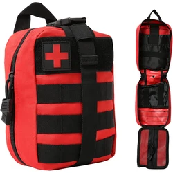 1pc EMT Pouch, Rip Away Molle Medical Pouches  Tear-Away First Aid Kit Emergency Survival Bag for Travel Outdoor Hiking