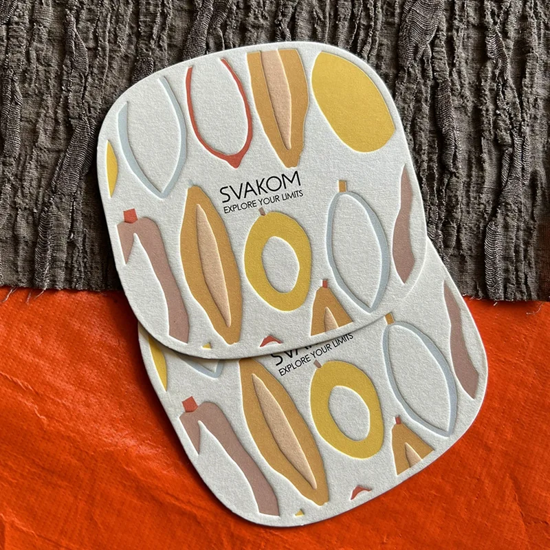 

Customized Disposable Coasters Absorbent Paper Irregular Letterpress Printing Embossed Coffee Bar Heat Insulation Pad