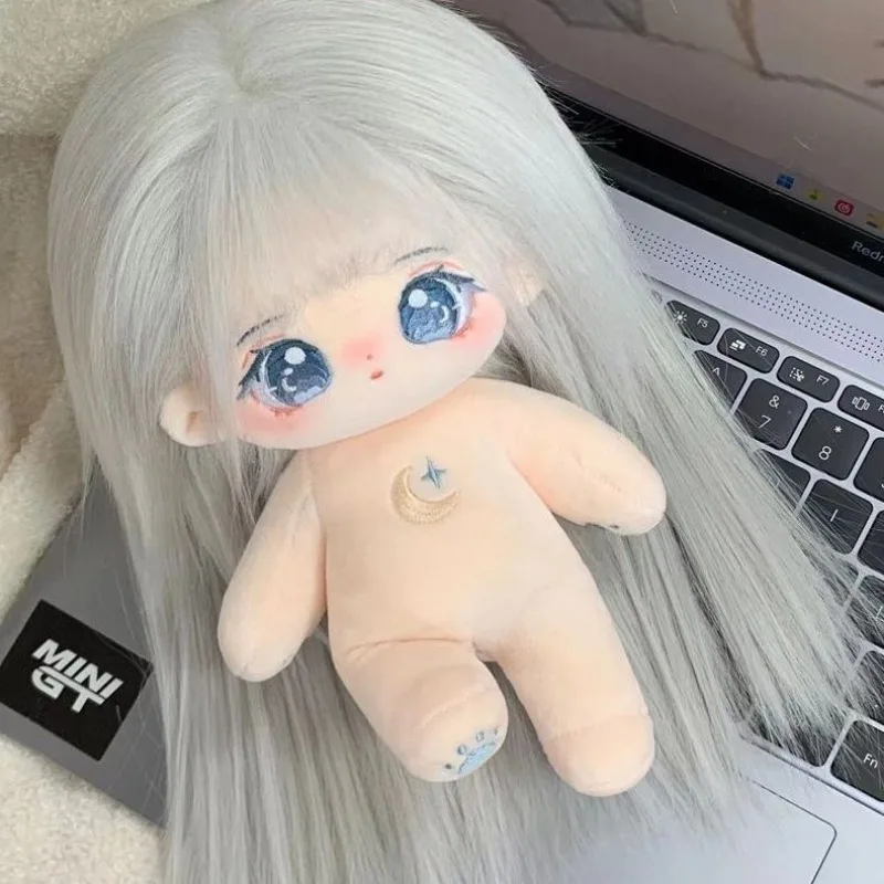 Boneca de pelúcia com cabelo, Doll Toy, acessórios para nossa geração, Coréia, Kpop, EXO, Dolls ídolo, 20cm