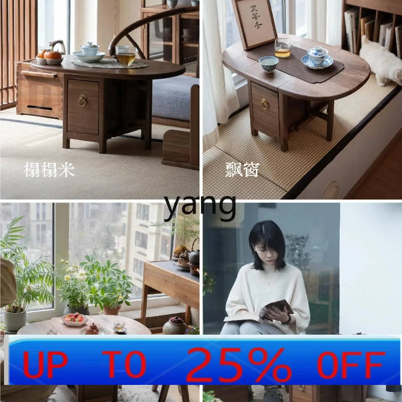 

LMM New Chinese Zen Folding Portable Tea Table Mobile Outdoor Storage Small Tea Table