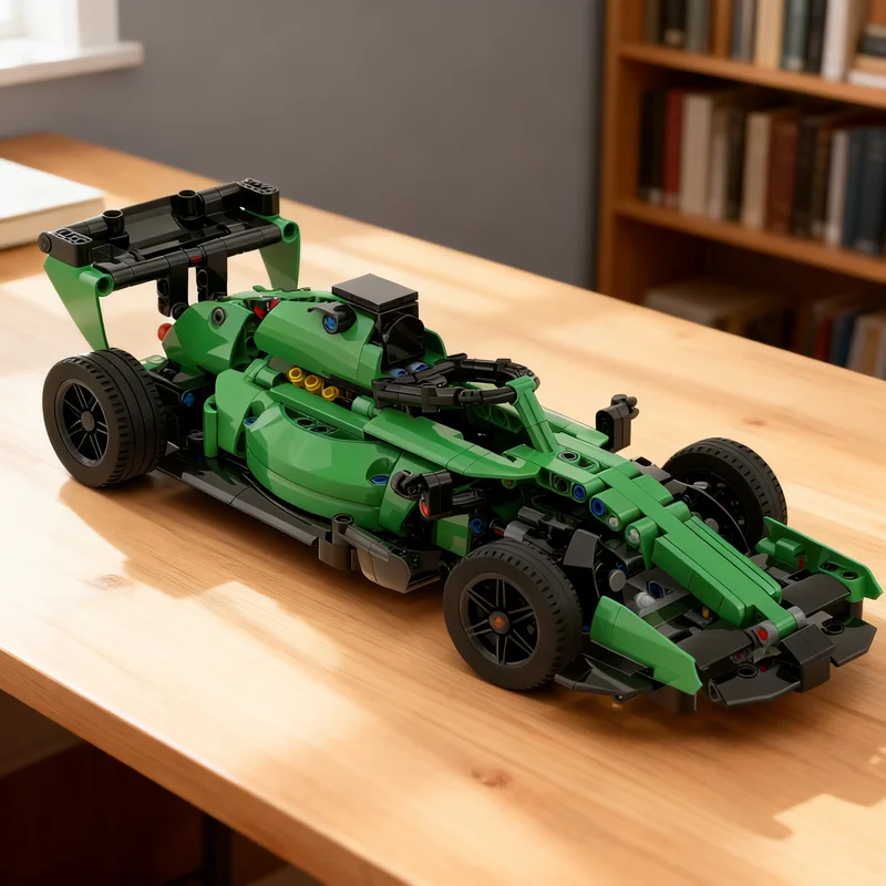 566個入り-moc-テクニカル-アストンマーティン-amr26-f1-代替組み立てモデル-ブロック-クリスマスギフト-知育玩具-クリエイティブ-3d