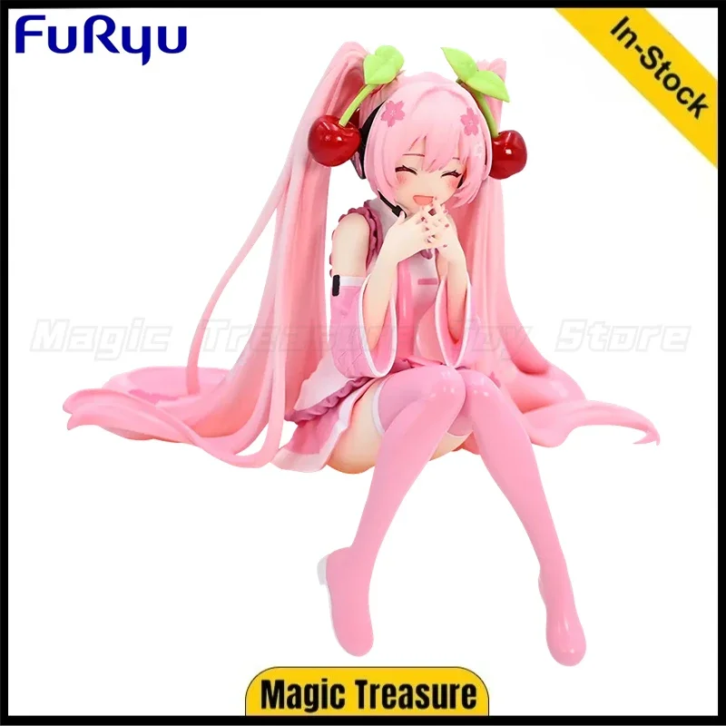 【en-stock】figurine-furyu-hatsune-miku-noodle-stopper-sakura-miku-2023-smile-model-toy