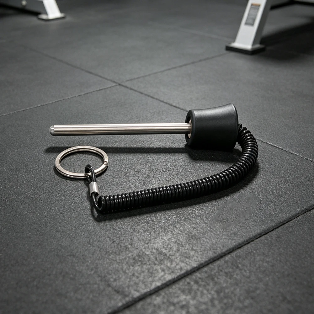 2pcs Lightweight Weight Stack Pin With Pull Rope Dual-Lock Weight Machine Pin Fitness Home Gym Exercise Machine Parts