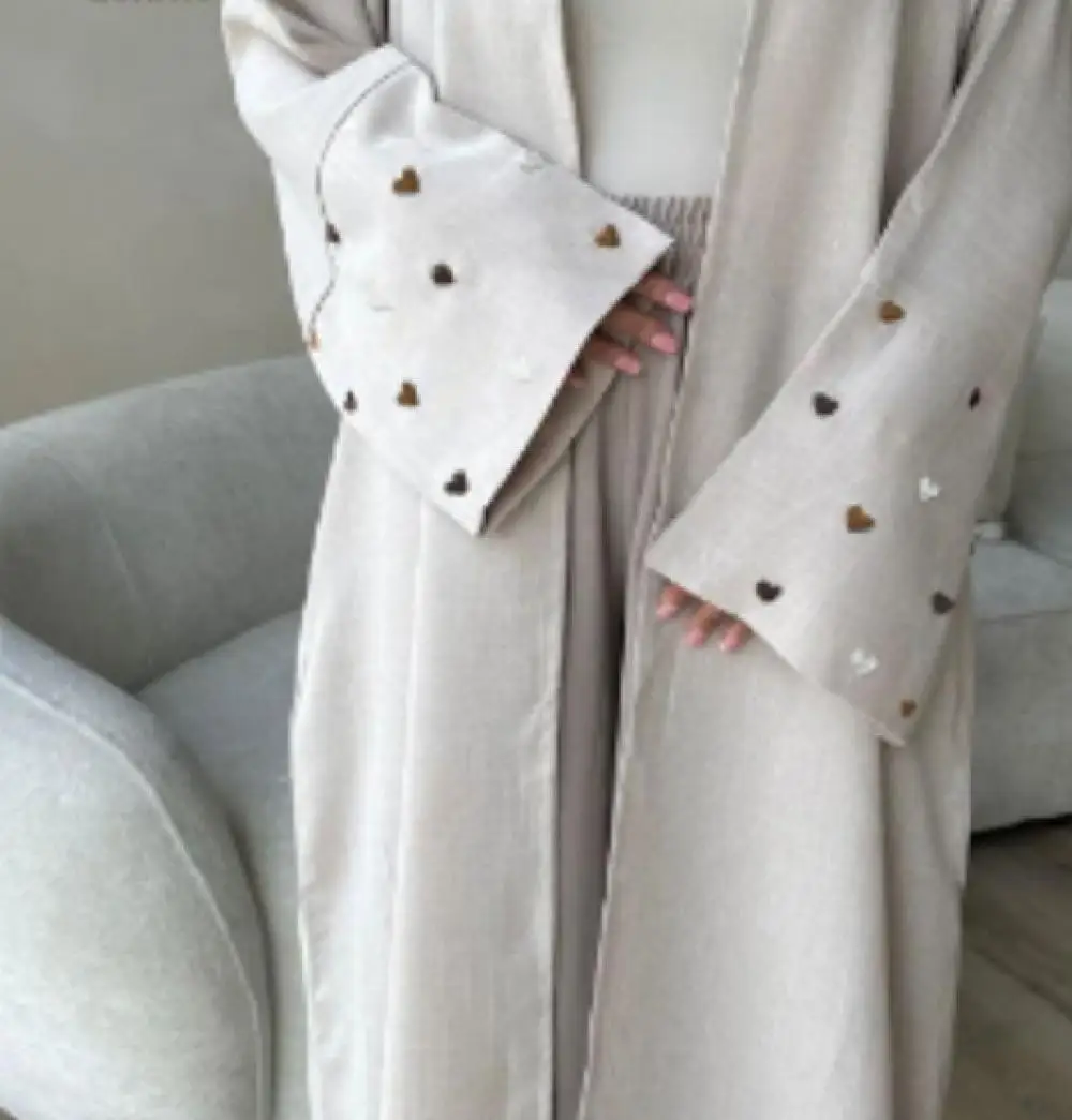 Mode Liebe Robe elegante Strickjacke Mantel bestickt All-in-One-Tasche Robe ethnischen Stamm Langarm Mantel Pendler Strickjacke Mantel