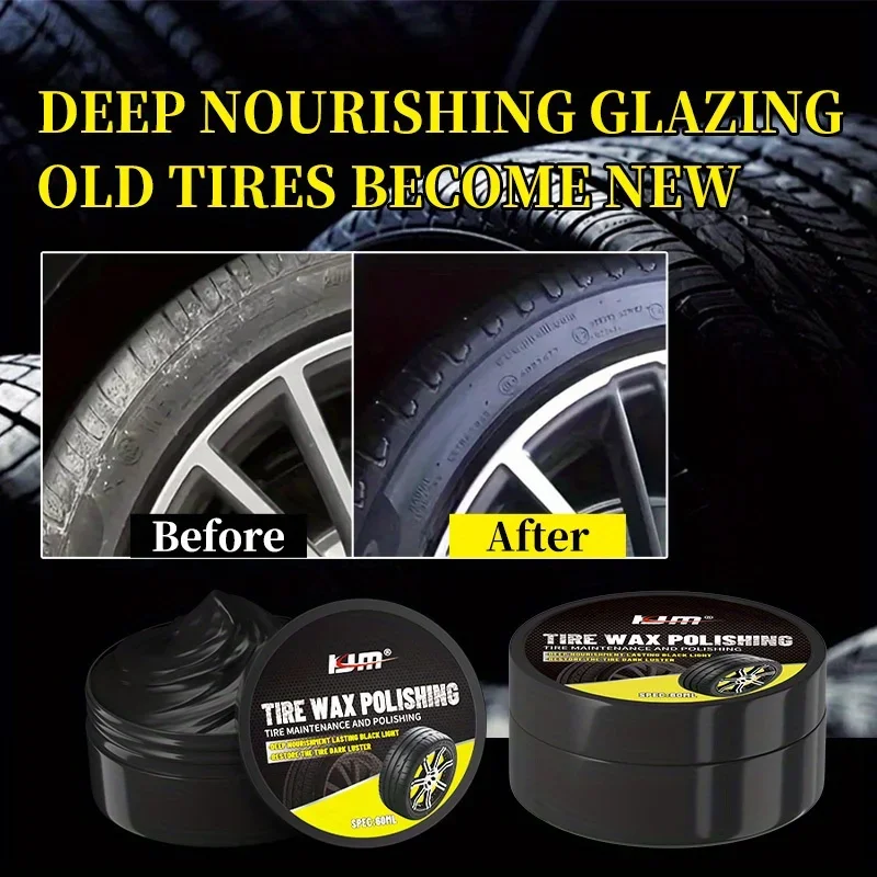 

Бальзам для шин KJM Shine — долговечная защита и ремонт, предотвращает трещины, восстанавливает черный блеск для автомобилей и мотоциклов