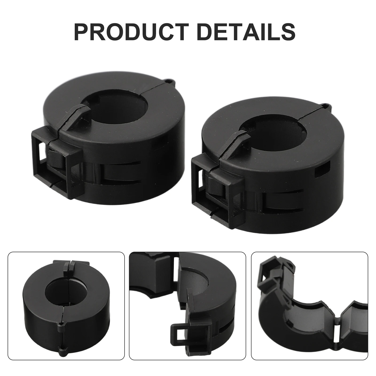 5pcs Ferrite Core Noise Filter Clips for Audio Power and Data Cables Reduces RFI Interference and Signal Distortion